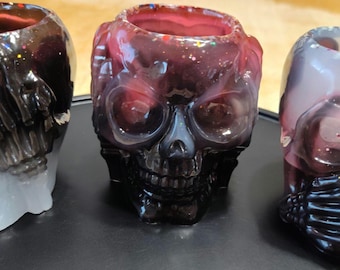 Skull - Resin Skull Decor - Gothic Home Decor - Spooky Planter - Halloween Decor