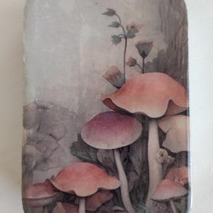 Mushroom Notions Tin: Portapillole delle Fate della Foresta
