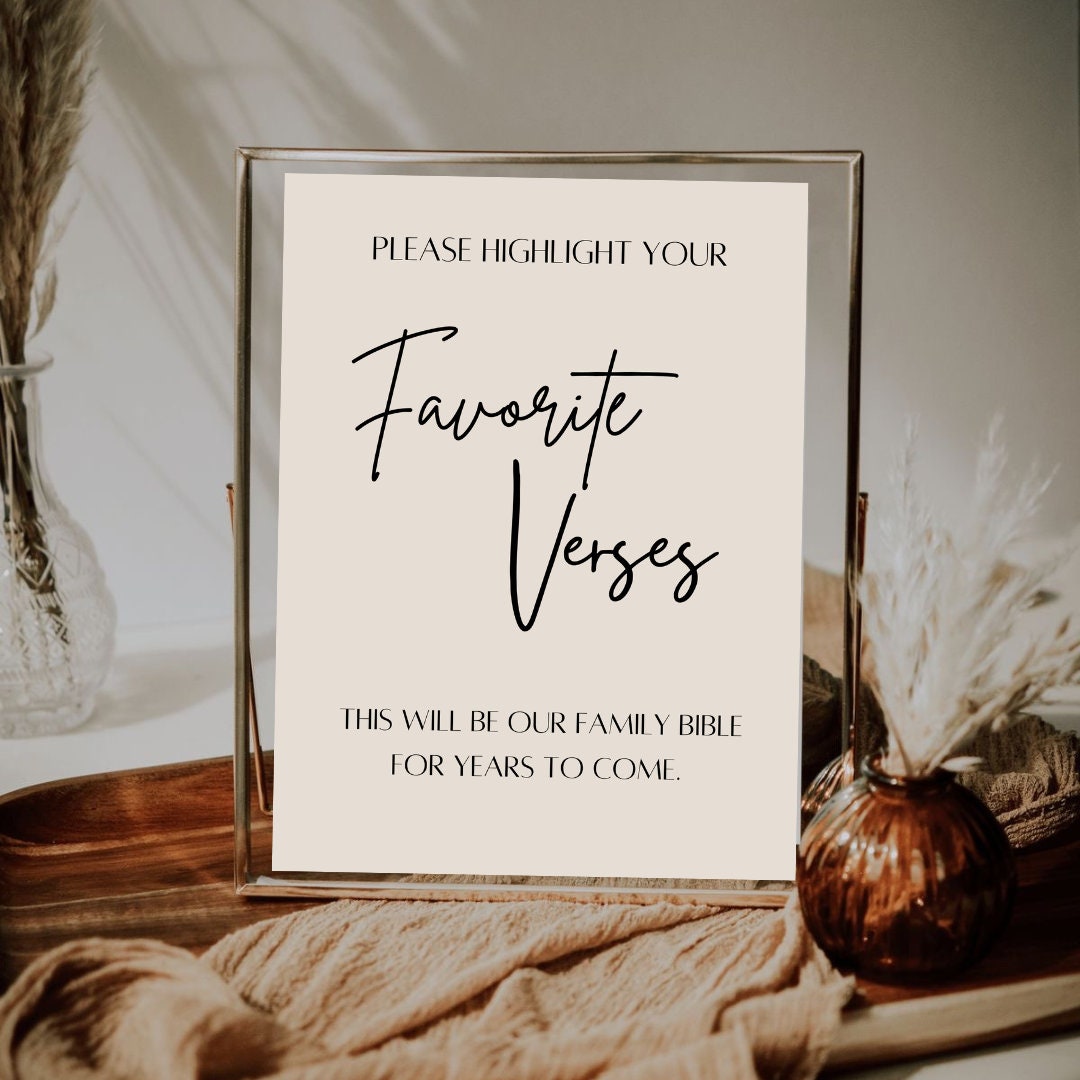 Versues Sign Bible Verses Wedding Sign - Etsy