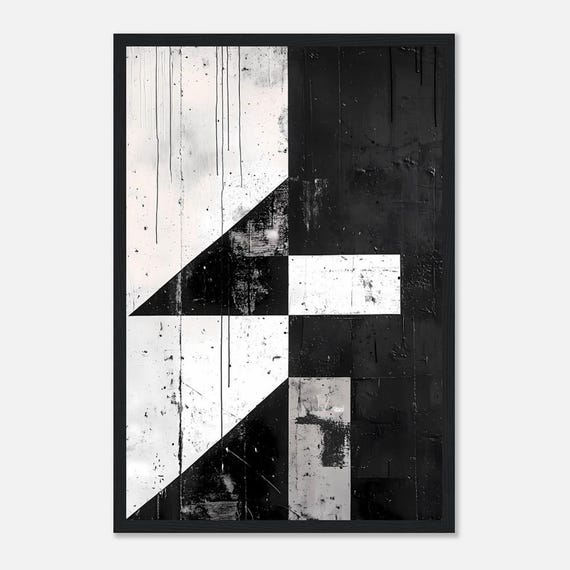 油絵（抽象画）モノクローム F4 油絵。嵐の前に。風景油彩キャンバス