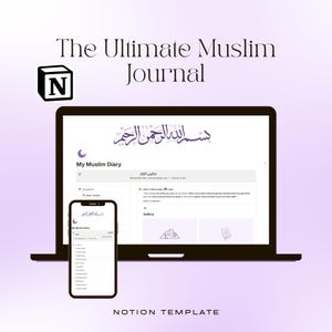 イスラム教プランナー Notion テンプレート | ラマダンプランナー、イスラム教プランナー、コーラントラッカー、デジタルイスラム教ジャーナル、イスラムトラッカー、イスラムジャーナル