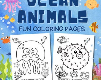 Ocean Animal Coloring Pages: Sea Life for Preschool (PDF)