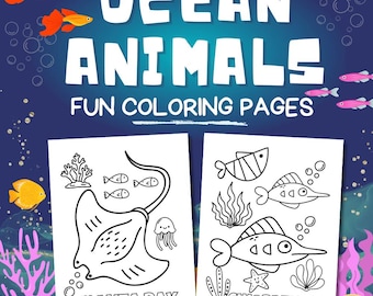 Ocean Animal Coloring Pages: Sea Life for Kids (PDF)