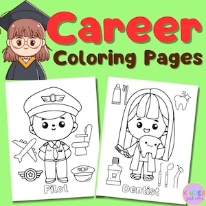 Career Coloring Pages: Community Helpers Printable (PDF)