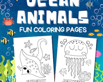 Ocean Animal Coloring Pages: Sea Life for Preschool (PDF)