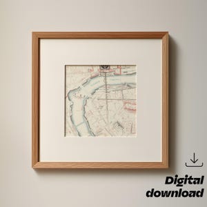 Antike Stadt Rom Stadtplan – Digitaldruck – Römische Reichsgeschichte – Lehrplan – Tiber – Flussufer zur Stadt Rom