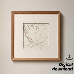 Ancient City of Rome Map – Digital Print – Roman Empire History – Educational map
