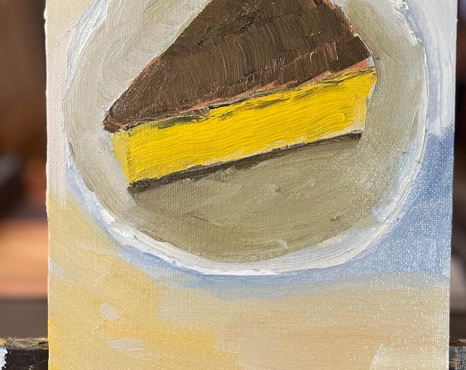 Painting for Resturant | Oil on canvas board | Original 9x6” unframed