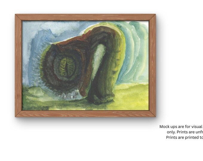 Art Print | Abstract Painting 8.5 x 11 inches Surreal Watercolor