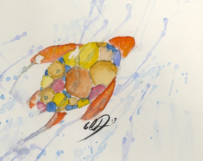 Printable Abstract Watercolor Animal Art |Digital Download