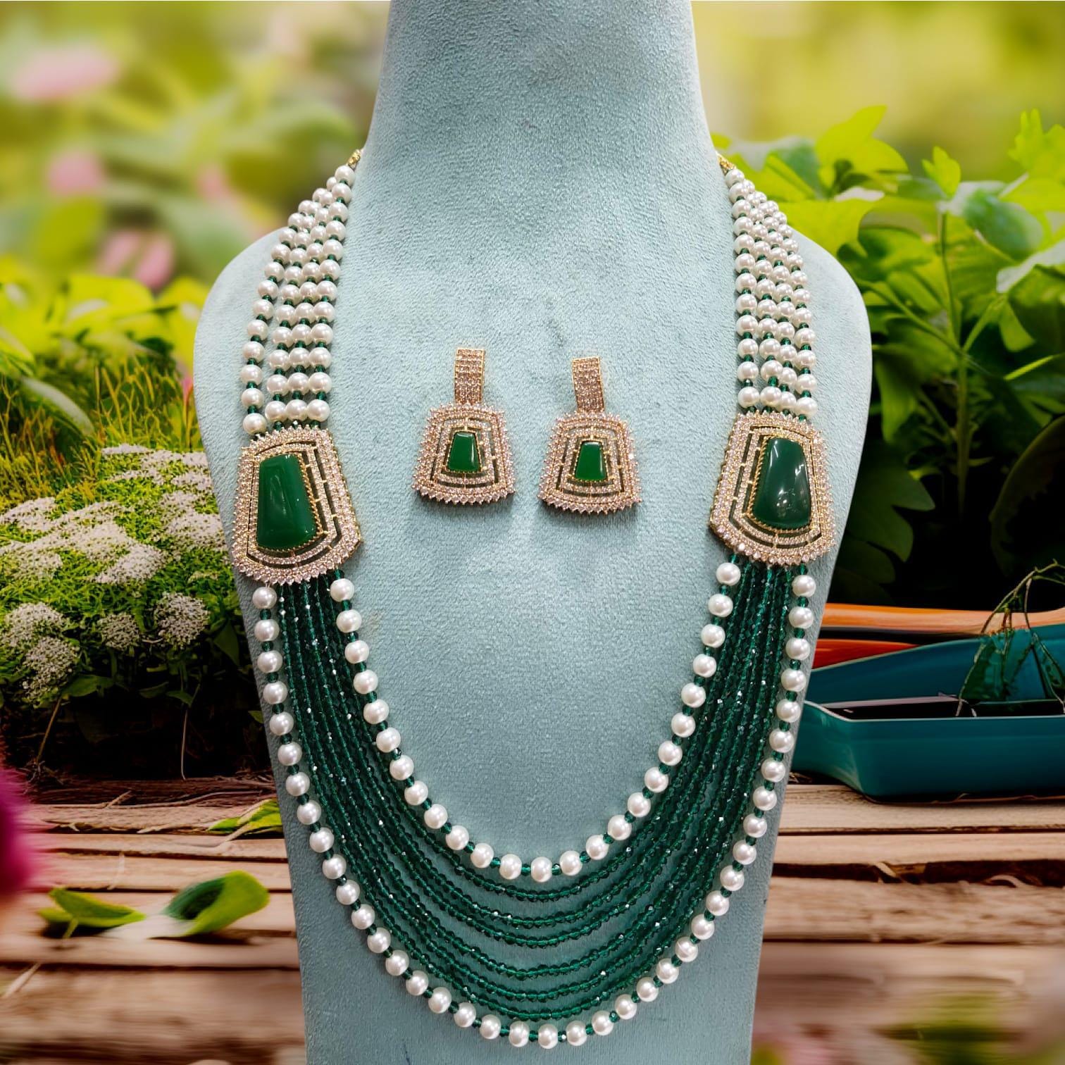 天然石 グリーンストーン ネックレス ブレスレット セット Green stone jewelry necklace set - Etsy 日本