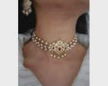 Kundan Choker Set: Gold Finish, Pearls, American Diamond, Rajputi Jewelry product logo