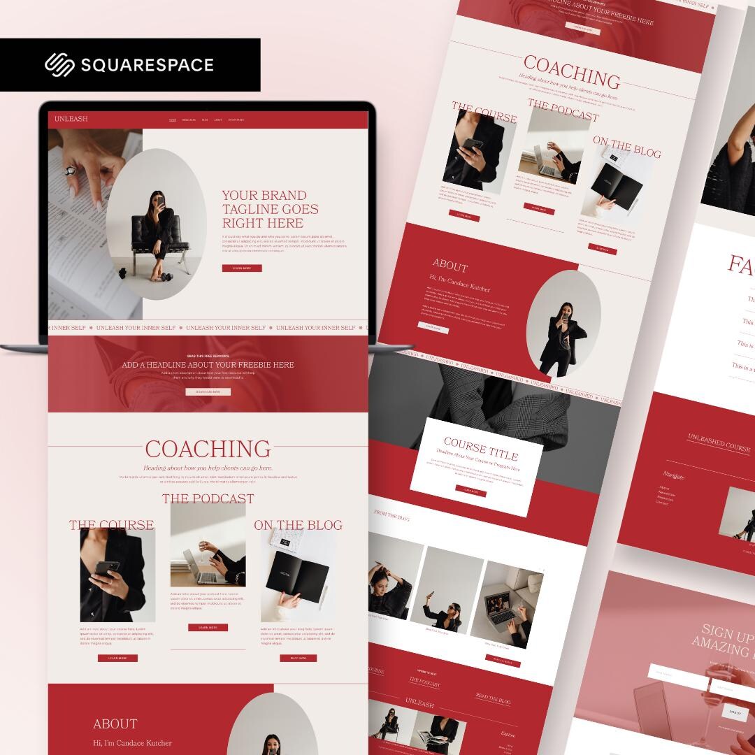 Squarespace Template for Coach, Course Creator, Healer, Therapist ...