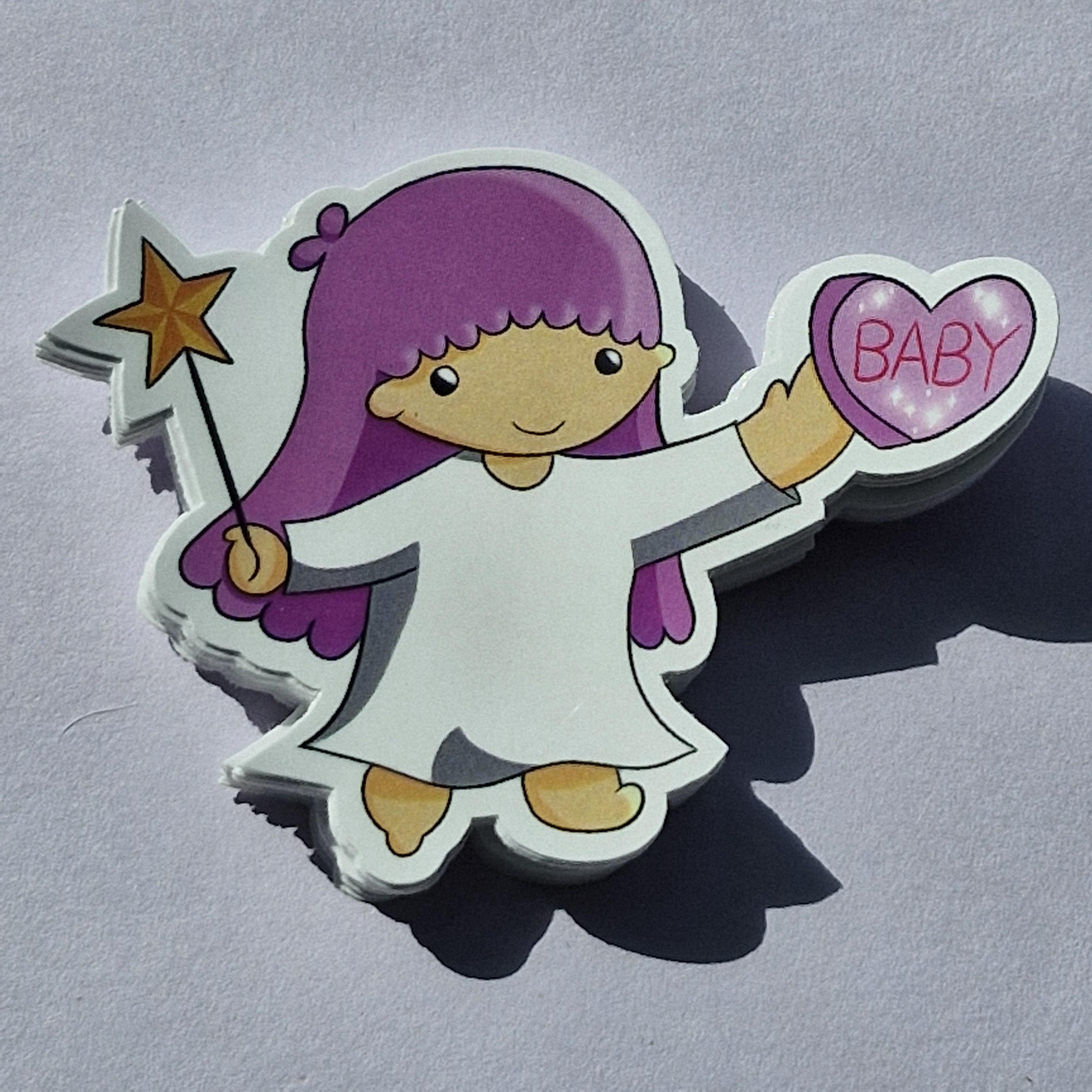 Lala Sticker Label Lala Twin Star Sticker - Etsy
