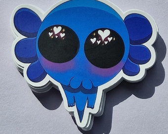 Blue Axolotl Sticker