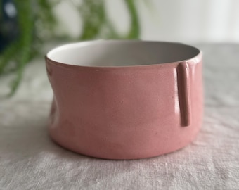 Pink Pasta Bowl Handmade Ceramic Tableware Perfect for Pasta