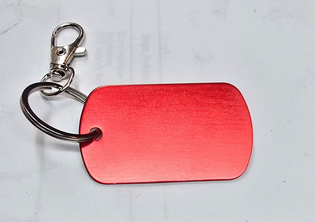 Blank Custom Keychains Laser Engraved for Logos or Quotes or Nametags ...