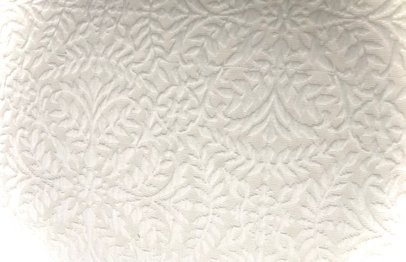 Matelasse' Fabric in Pearl White Intricate Quilted Etsy