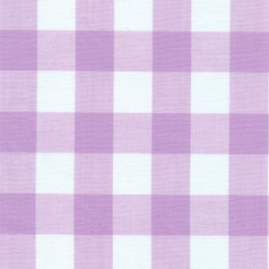 Yellow Retro Style Cafe Curtain 9 More Color Options, Gingham Check, Rod Pocket, Lilac