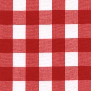 Yellow Retro Style Cafe Curtain 9 More Color Options, Gingham Check, Rod Pocket, Rot