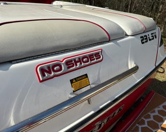 NO SHOES EVA Schaumaufkleber