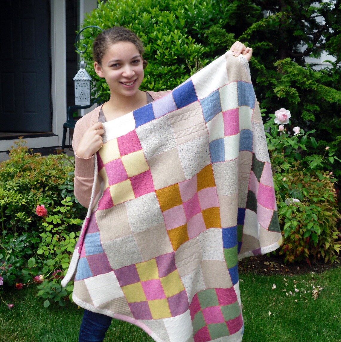 Recycled Wool Lap/ Baby Blanket Etsy