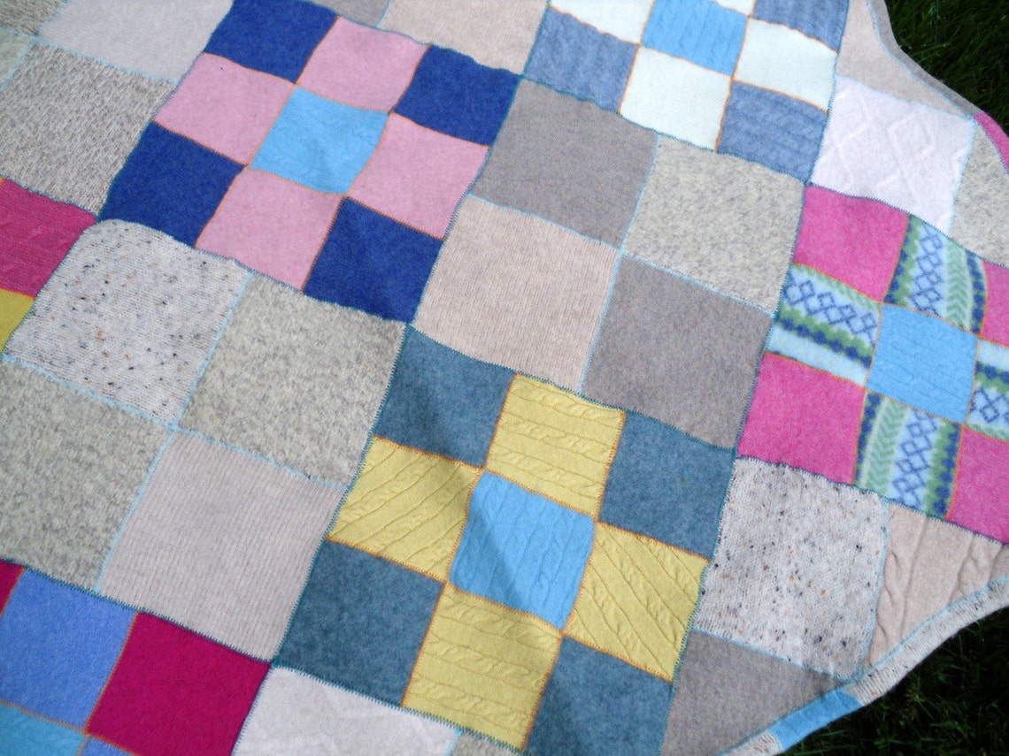 Recycled Wool Lap/ Baby Blanket Etsy