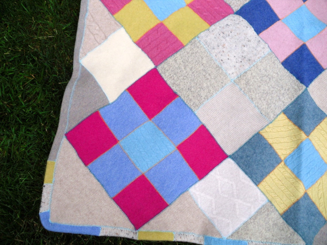 Recycled Wool Lap/ Baby Blanket Etsy