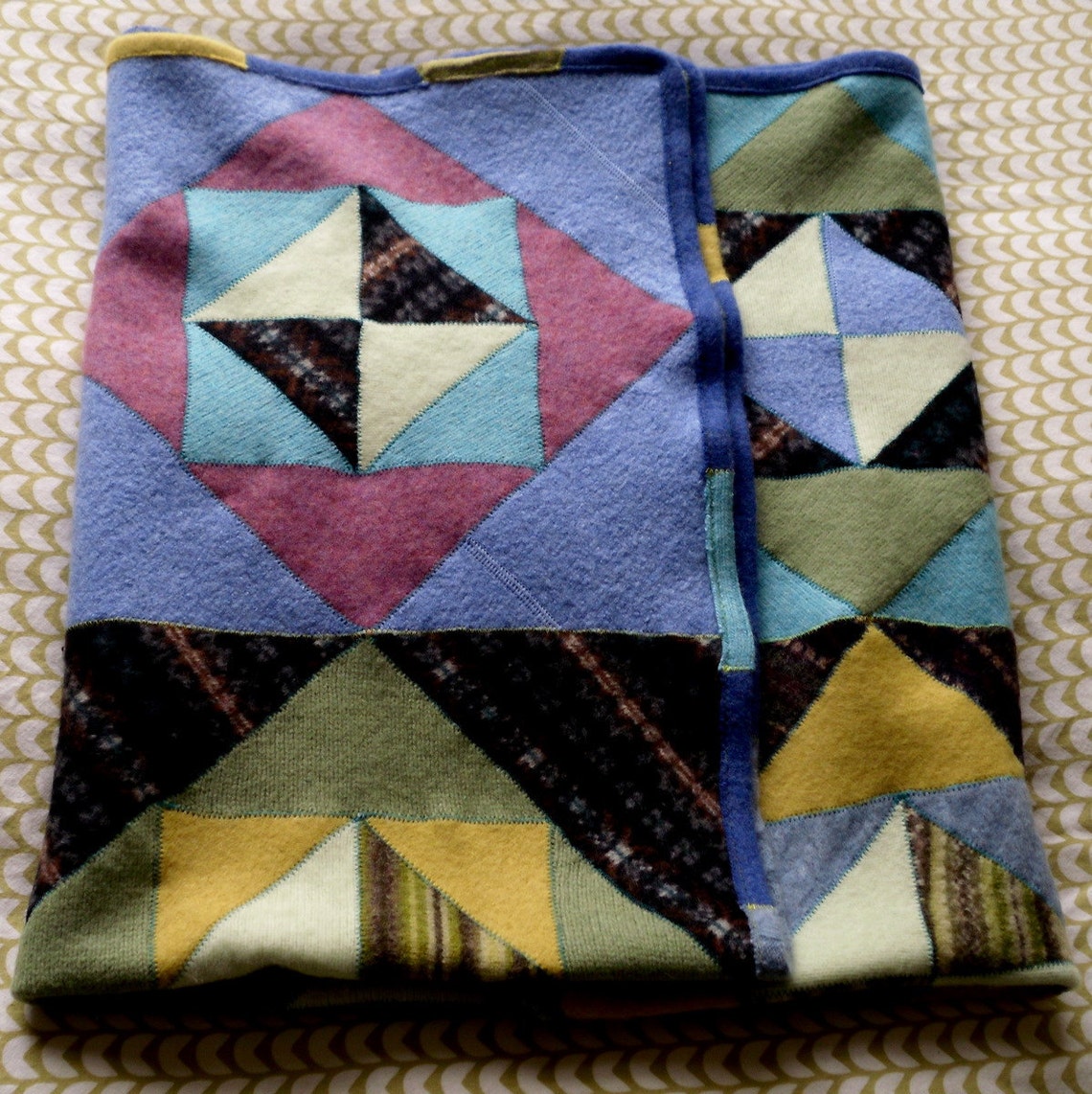 Recycled Wool Baby/Lap Blanket Reserved for Kari Skodvin Etsy