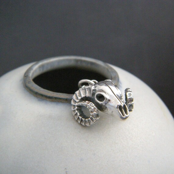 Sterling Silver Small Horn On Ring Pendant Sterling Silver Small Horn On Ring Pendant