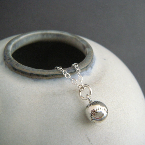 Small Volleyball Charm 3D Sterling Silver Small Volleyball Charm 3D Sterling Silver