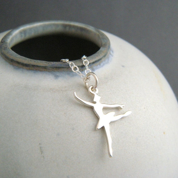 Ballerina Pirouette Dancing Ballet Charm Sterling Silver Ballerina Pirouette Dancing Ballet Charm Sterling Silver