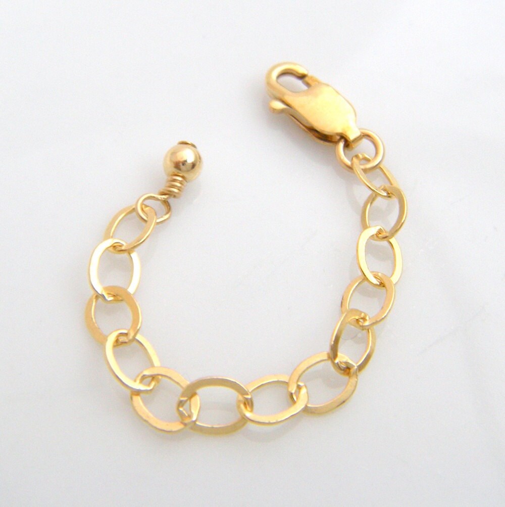 2.5 Inch Gold Extension Chain. 14k Gold 
