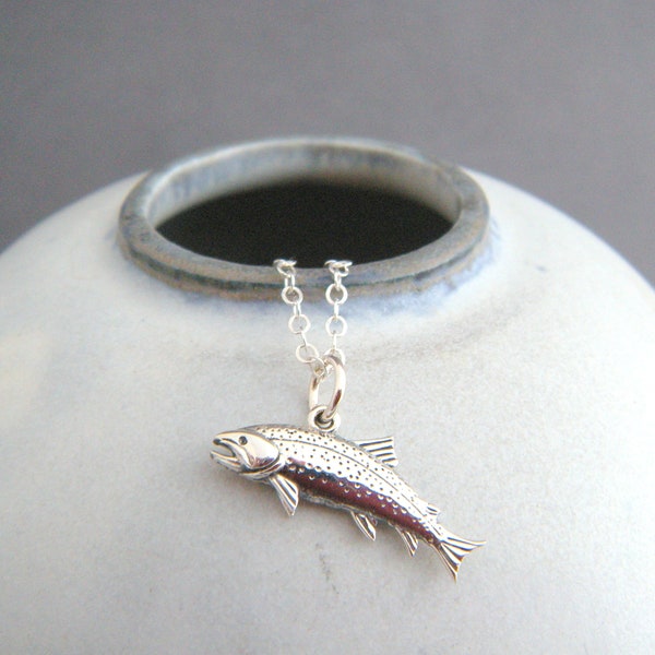 Fly Fishing Necklace Etsy