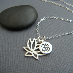 Om 2024 lotus necklace