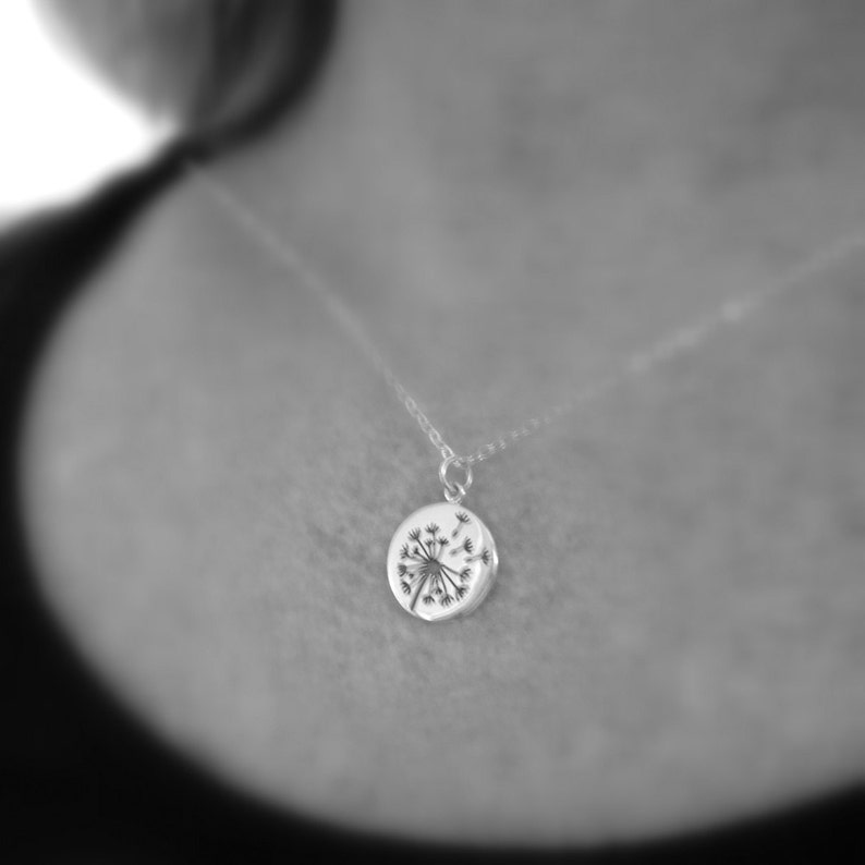 Helen De Lete Orecchini In Argento 925 A Forma Di Tarassaco - Gioiello Originale Con Piantine, 24x6 Mm