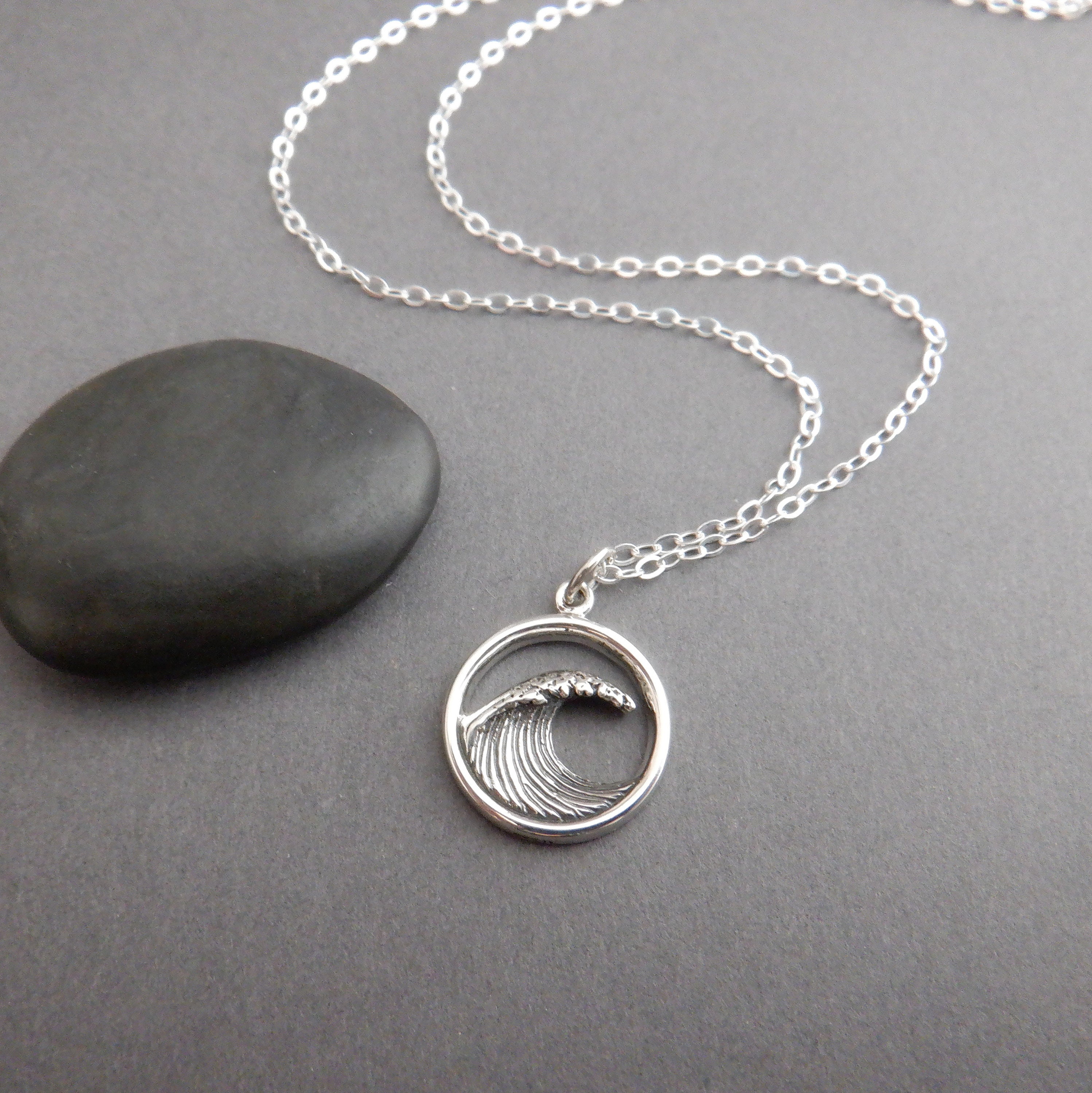 ★HARANG★ HR 337N_Stone from Ocean Necklace Dune-x-4ocean-Ocean-Soul-