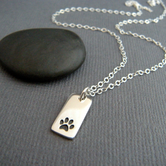 Animal Paw Print Earrings Cut Out Design Cat Dog Sterling Silver Animal Paw Print Earrings Cut Out Design Cat Dog Sterling Silver