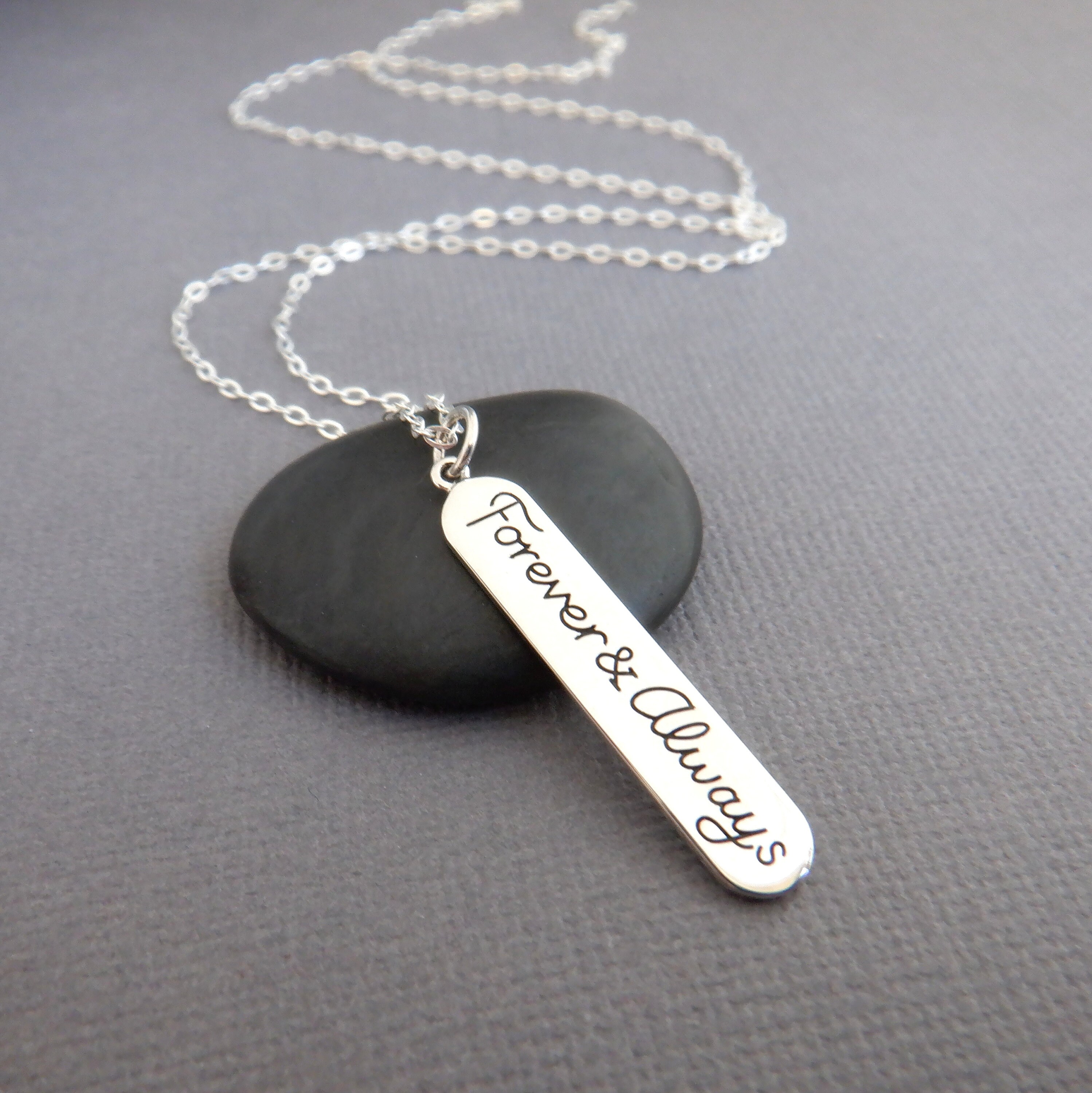 Small Sterling Silver Forever and 