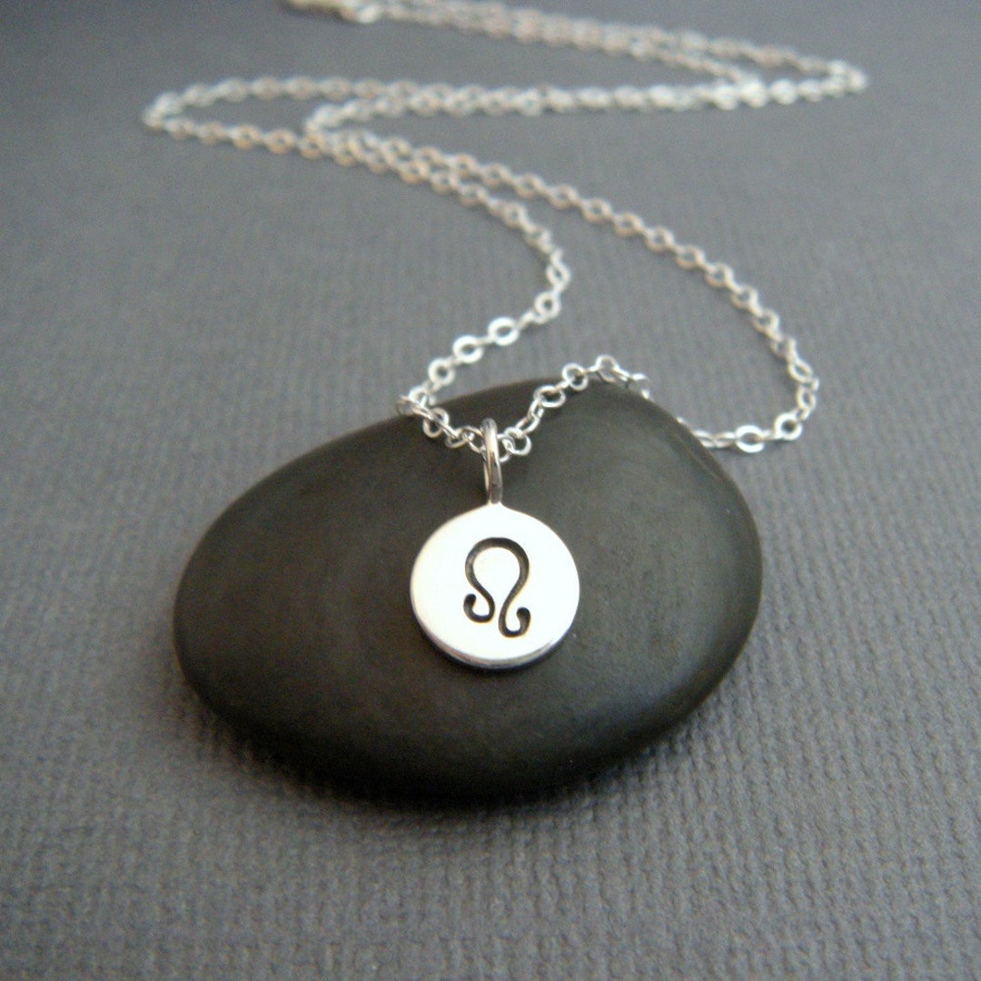 Leo star sign necklace silver deals