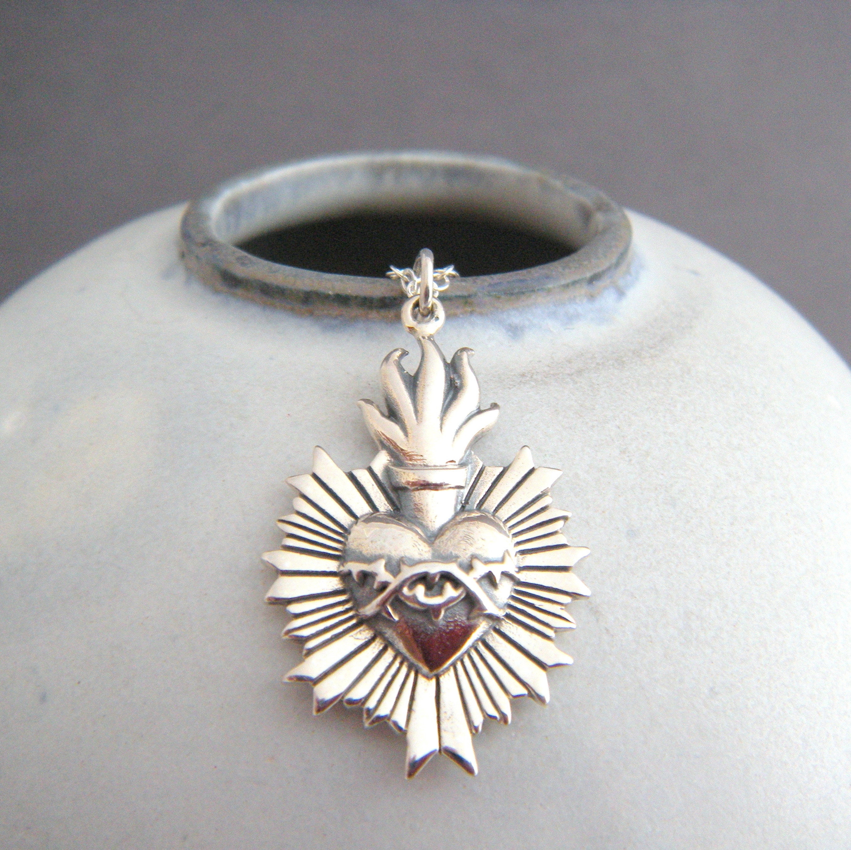 Sacred heart sale charm