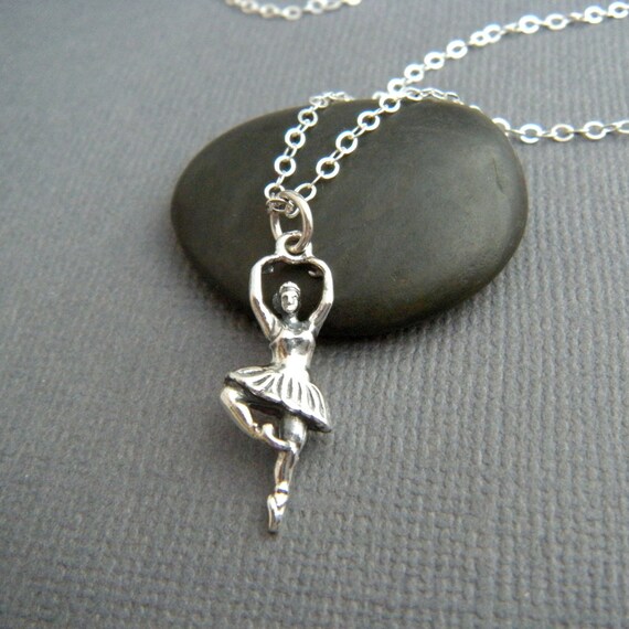 Ballerina Pirouette Dancing Ballet Charm Sterling Silver Ballerina Pirouette Dancing Ballet Charm Sterling Silver