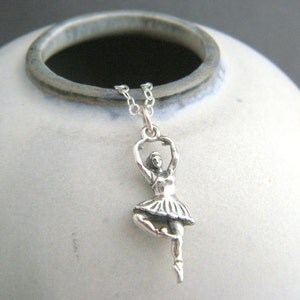 Claddagh Gold Sterling Silver Ballet Dancer Charm – .925 Silver, Handcrafted In USA, Gift Ready