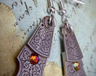 Steampunk - Pocket watch parts - Archaic - Steampunk Earrings - Repurposed art