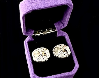 Cufflinks Waltham watch movement - Steampunk - Cufflinks - Cuff Links - Gift for dad