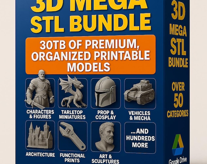 Ultimate 3D Print STL Pack - Over 300.000 Models and 50 Categories ...