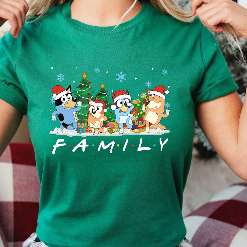 Bluey Family Christmas Shirt, Matching Christmas Family T-Shirt, Christmas Tee,Cute Christmas Family Shirt,Christmas Group,Christmas Pajamas Alwaysky Team