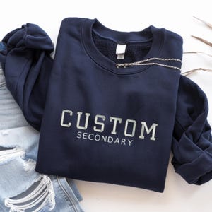 Custom Embroidered T shirt, Custom Embroidered Tshirt, Embroidered Tee, Custom Tee, Personalized Embroidered T Shirt, Center Front Design