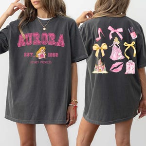 Sleeping Beauty Shirt, Two sided Princes Aurora Coquette Comfort Colors Shirt, Magic Kingdom Shirt, Disney Girls Trip Tee, Disneyland Shirt