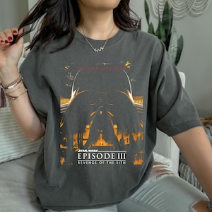 Vintage Revenge of the Sith 20th Shirt, Anakin Skywalker Comfort Colors® Tee, Darth Vader Star Wars Shirt, Jedi Episode III Anniversary Shir